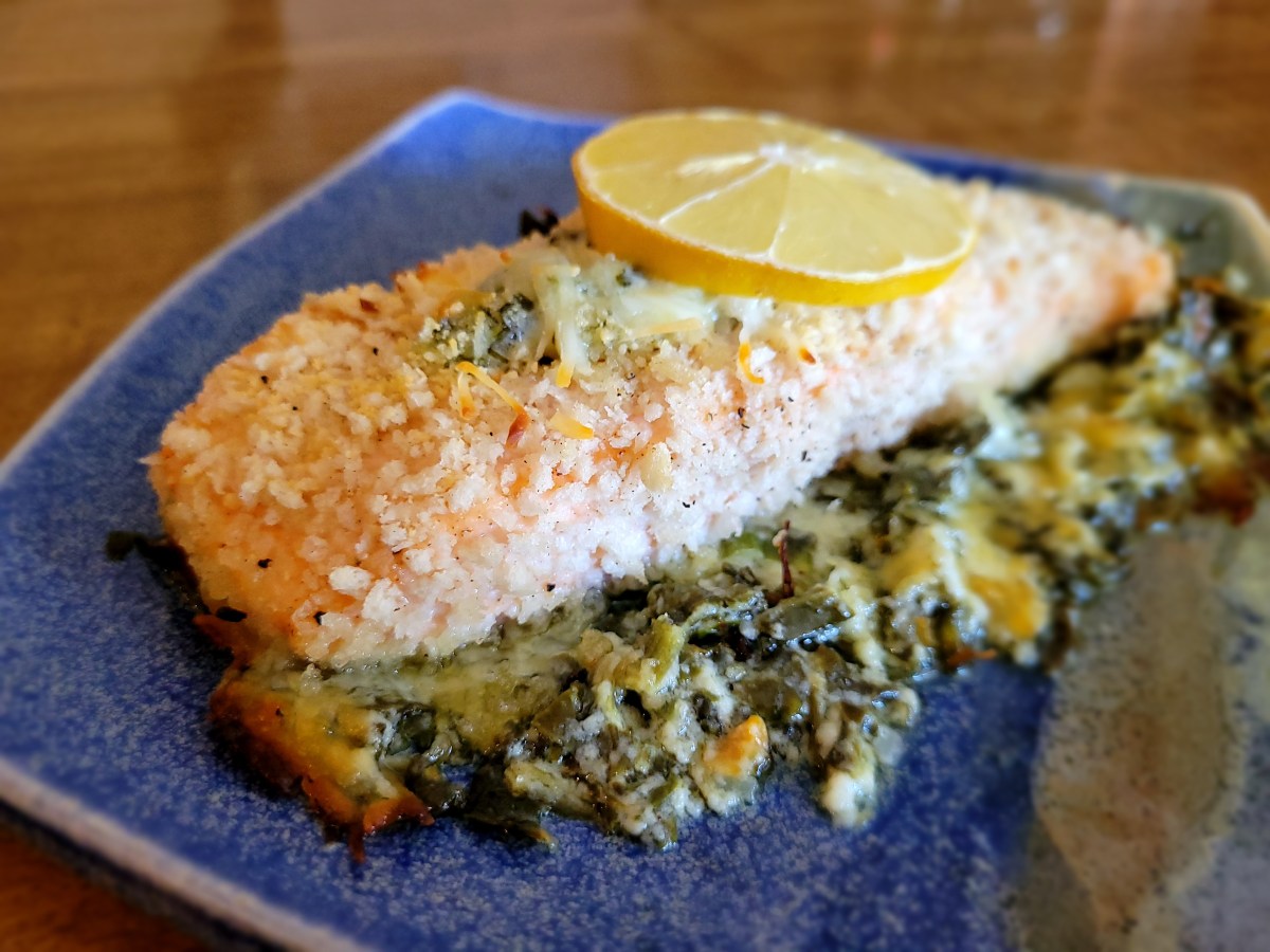 Stuffed Salmon Florentine&nbsp;Gratin