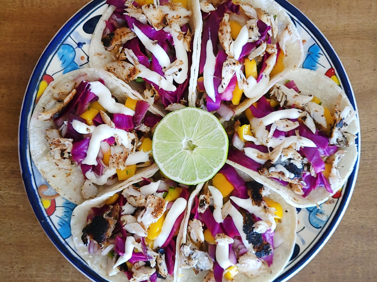 Blackened Corvina Tacos